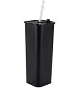 DEQIANG Tumbler with Sraw and Lid, Travel Mug Water Tumbler, Vacuum Insulated Cup,Steel Insulated...