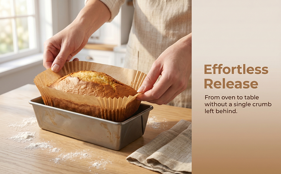 150 pcs loaf pan liners