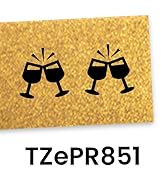 Brother Genuine P-touch TZePR851 Premium Label Tape in cardboard pack: Black on Glitter Gold 24mm
