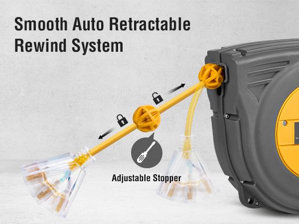 retractable extension cord