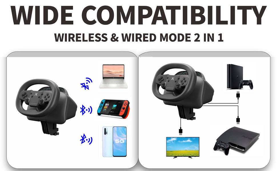 DOYO wireless racing wheel