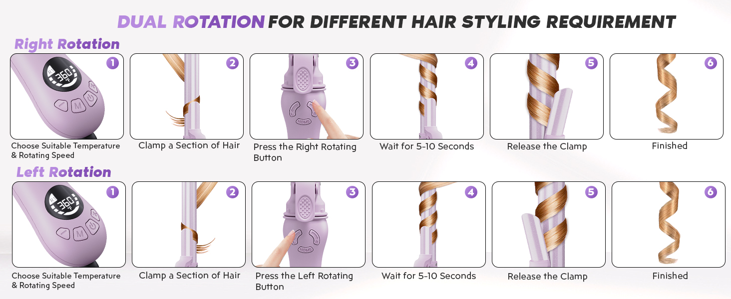 rotating curling iron