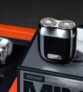 yoose Mini Shaver, Portable Alloy Electric Shavers for Men, IPX7 Waterproof, Wet &amp; Dry Shave, Cor...