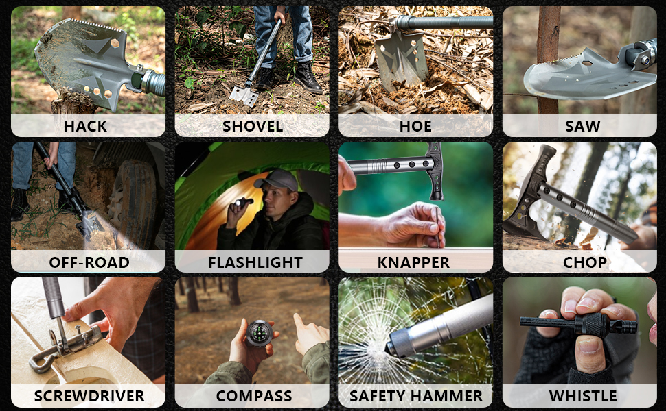 ZENHOSIT CAMPING SHOVEL SURVIVAL AX