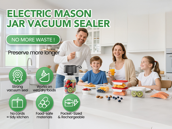 mason jars vacuum sealer kit