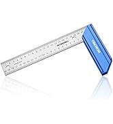 WORKPRO 8 Inch Try Square with Aluminum Handle - Woodworking Square Precision for Professional Ca...