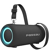 Passau Portable Bluetooth Speakers 40W Peak Loud Stereo Sound, Passive Radiators-Deep Bass, 20H P...