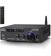 Woopker AK3116 Stereo Receivers Audio Amplifier, Bluetooth 5.3 Dual TPA3116 Chips Stereo Amplifie...