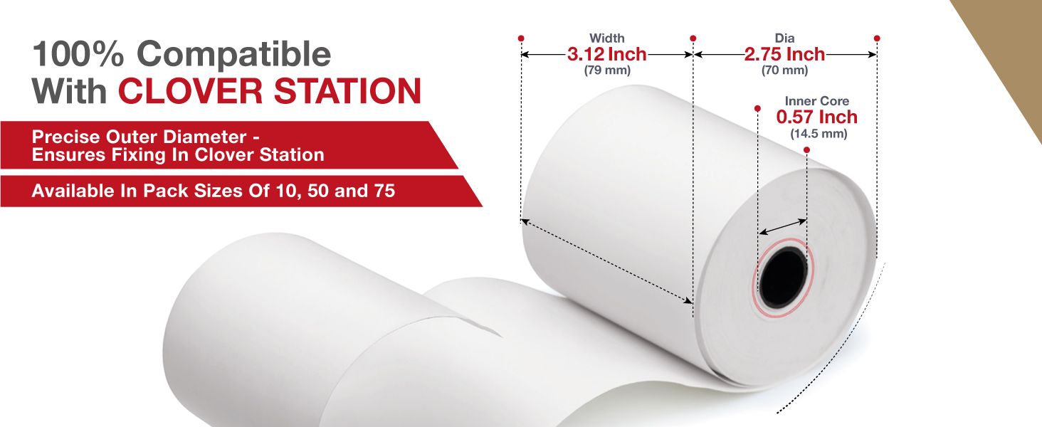 clover receipt printer paper