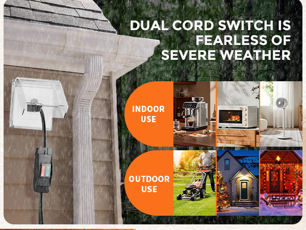 2 Way Power Cord Splitter Cable