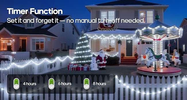 timer and automatic switch, outdoor trampoline lights