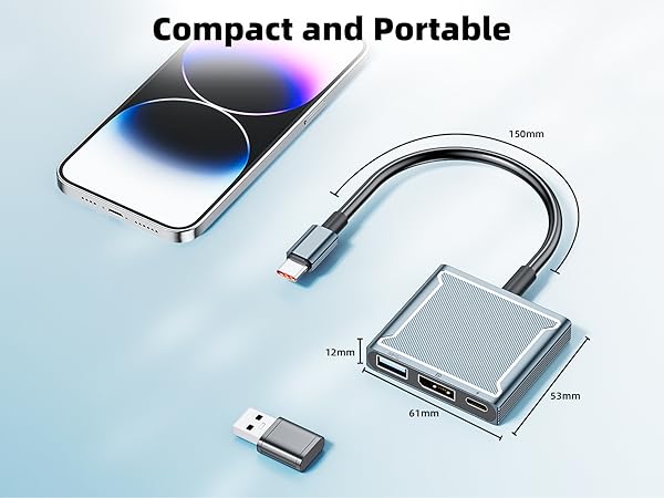 Aluminium USB-C to DisplayPort Adapter usb c hub multiport adapter displayport type c to displayport