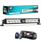 Nilight LED Light Bar 14inch 11LED Single Row Spot LED Lights Screw-Less Night Vision Off Road Li...