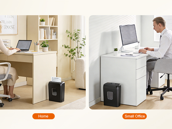 Bonsaii Paper Shredder for Home Use, 3.4 Gal Wastebasket