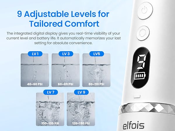9 Adjustable Levels for Tailored Comfort