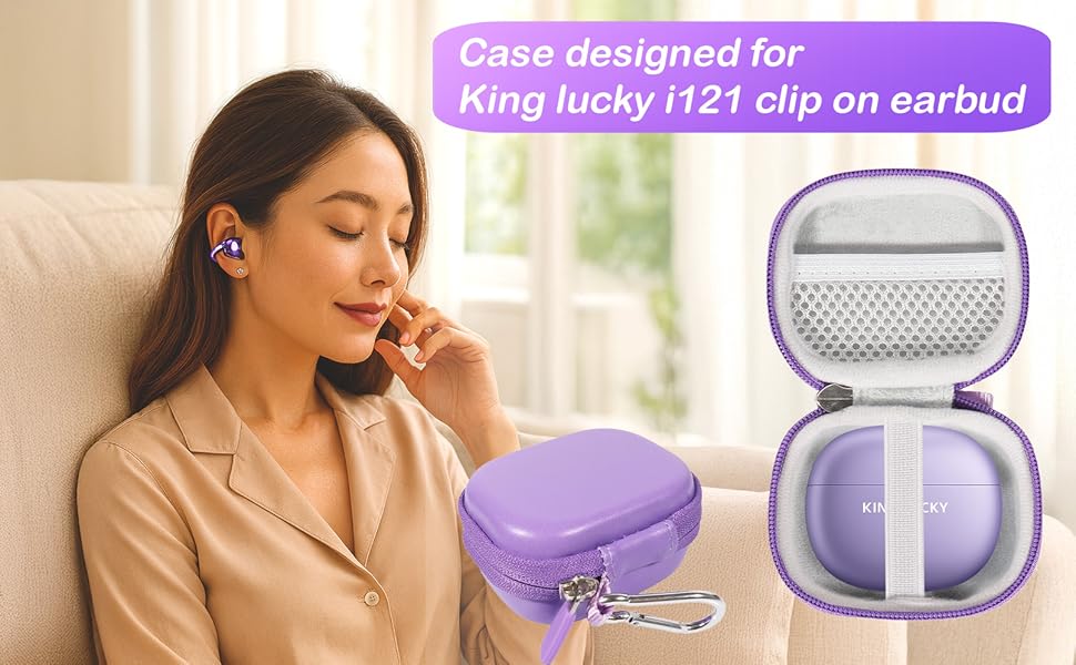 Case for King Lucky i121 Clip on Earbuds