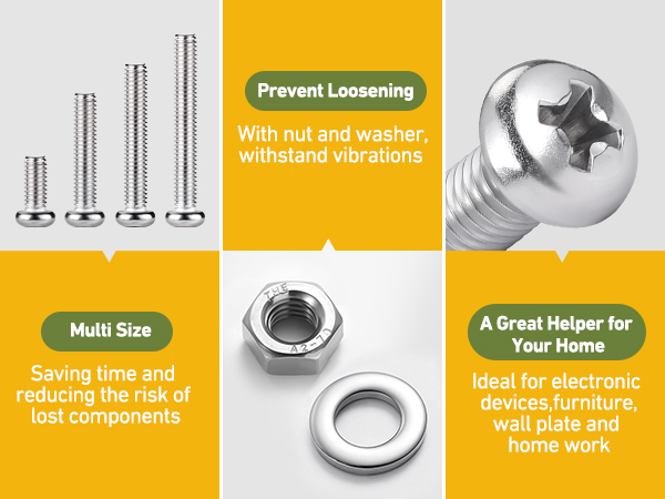 M3456 small machine screws