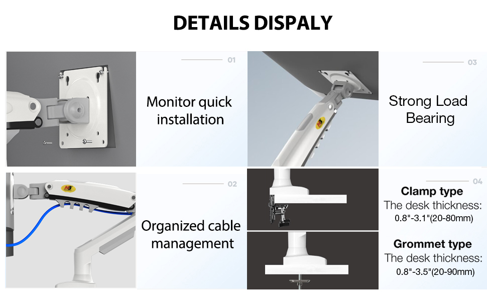 F160-W Monitor Mount