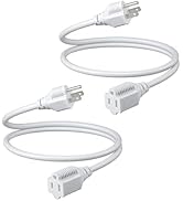 DEWENWILS 3 Foot Extension Cord, 16 AWG SJTW Weatherproof Power Cable for Indoor Outdoor Use, 3 P...