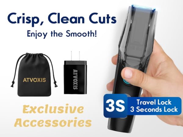 Vacuum Beard Trimmer for Men