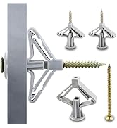 200 pcs Hollow Wall Anchors, Drywall Anchors and Screws Kit - Butterfly Anchors for Hollow Wall, ...