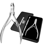 Cuticle Trimmer 3/4 Jaw Extremely Sharp Cuticle Nippers Scissors Stainless Steel Clippers Cutter ...