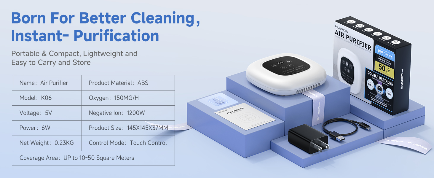 Air Purifier Ozone &amp;amp;amp;amp;amp; Negative Ion 99% Odor Eliminator for Pet