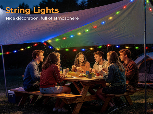 camping lights rechargeable,tent lights for camping,string lights for camping,rv camping essentials