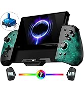 FUNLAB Switch Handheld Controller for Nintendo Joycon Replacement, Hall Effect Luminous Switch Jo...