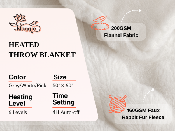 Heated Weighted Blanket Throw