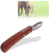 KUIDAMOS Hoof Knife for Horses, Double Edged Hoof Trimming Knife Hoof Trimmers with Stainless Ste...