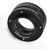 JatureClets Lens Mount Adapter Compatible with Fuji Cameras, 10mm and 16mm Extension Tubes Macro ...