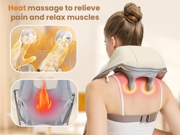 Heat massage to relievepain and relax muscles