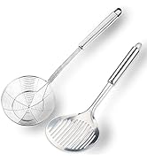 TENTA Kitchen Multi Kitchen Utensil Stainless Steel Cooking Skimmer Slotted Fish Turner Spatula S...