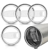 4 Pcs 20 oz Tumbler Lids Tumbler Replacement Lids Replacement Spill Proof Splash Resistant Slider...