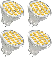 3W MR11 LED Flood Light Bulbs, GU4 Bi-Pin Base, 180°Beam Angle, 12V 20W Halogen Bulbs Equivalent,...