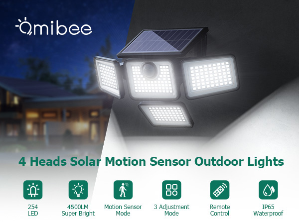 Solar Motion Lights outdoor 4500LM