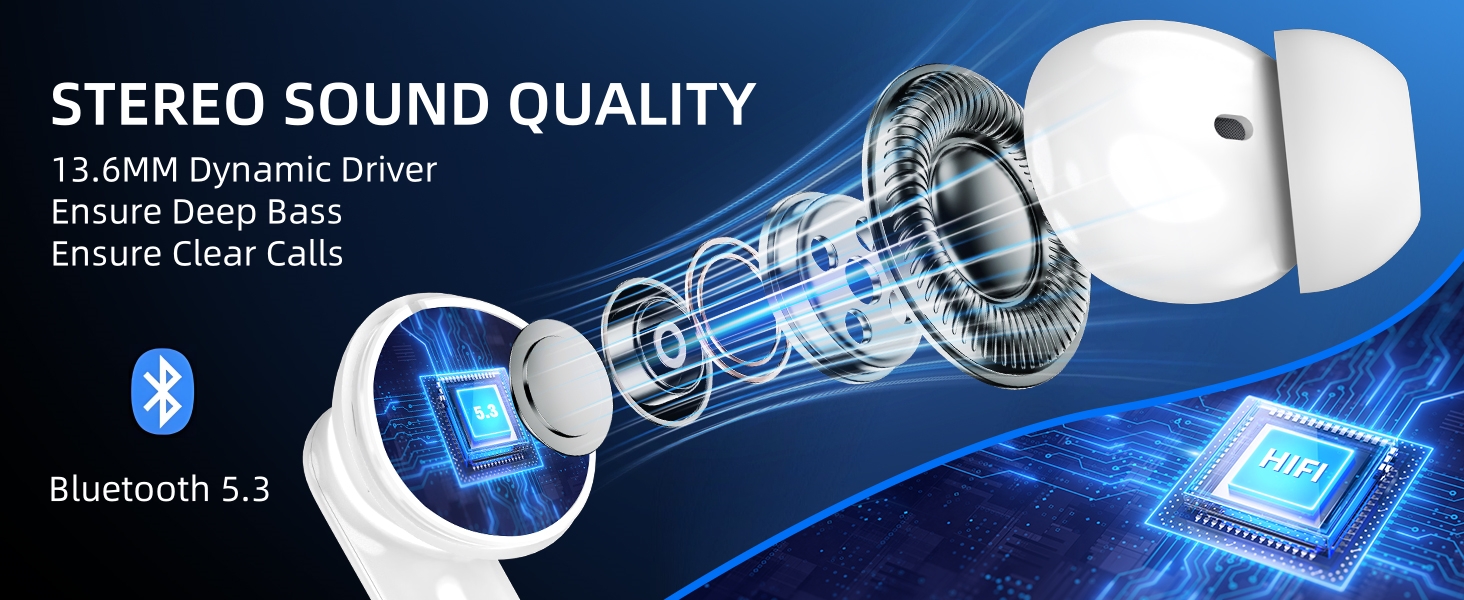 BYDTOOPCBD earbuds wireless bluetooth