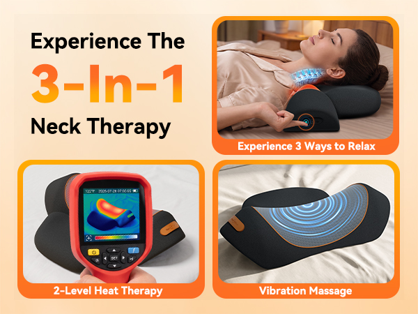 3-in-1 neck massager pillow