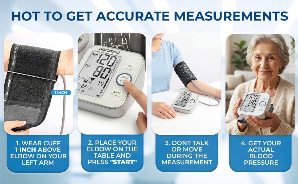 How to use Paramed automatic blood pressure monitor