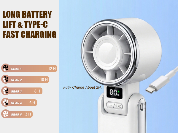 portable fan rechargeable