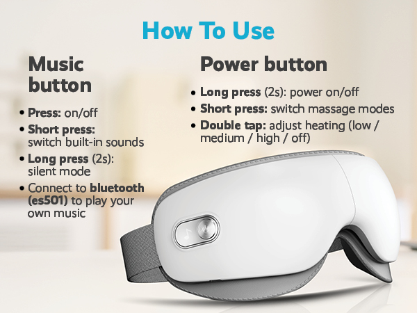 how to use the eye massager