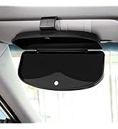 MOSISO Car Visor Sunglasses Case, Universal Automotive ABS Eyeglasses Holder Protective Box Clip ...