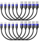 1ft Short USB C Cable for iPhone 15, 10 Pack Bulk USB A to USB C Charger Cord 12 inch, Multipack ...