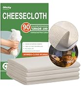Olicity Cheese Cloth Roll,Grade 100,3x30Ft, 90 Sq Feet, Reusable Cheese Cloths with Closed Edges ...