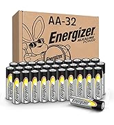 Energizer AA Batteries, Double A Long-Lasting Alkaline Power Batteries, 32 Count (Pack of 1)