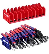 WORKPRO 2-Pack Plier Organizer Rack, Plier Holder and Cutter Organizer with Non-Slip Rubber Base,...
