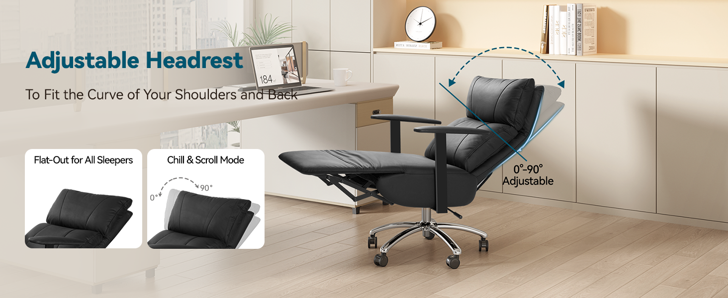 reclining office chair ergonomic with foot rest comfortable executive big and tall office chair