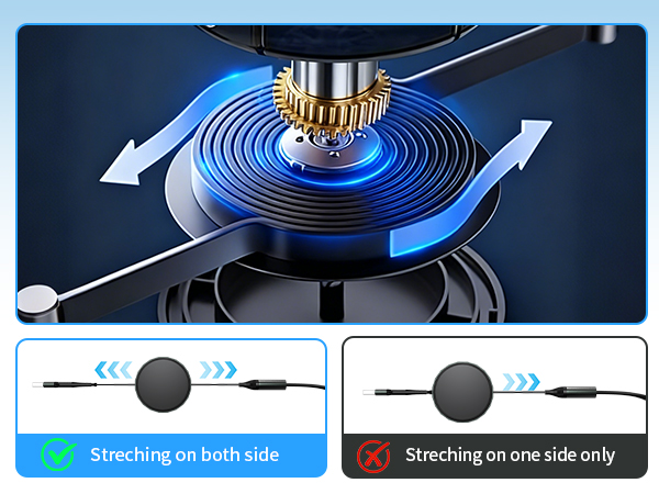 multi charging cable retractable lightning cable 4 in 1 charging cable