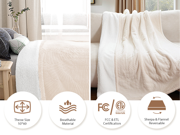 heated blanket throw